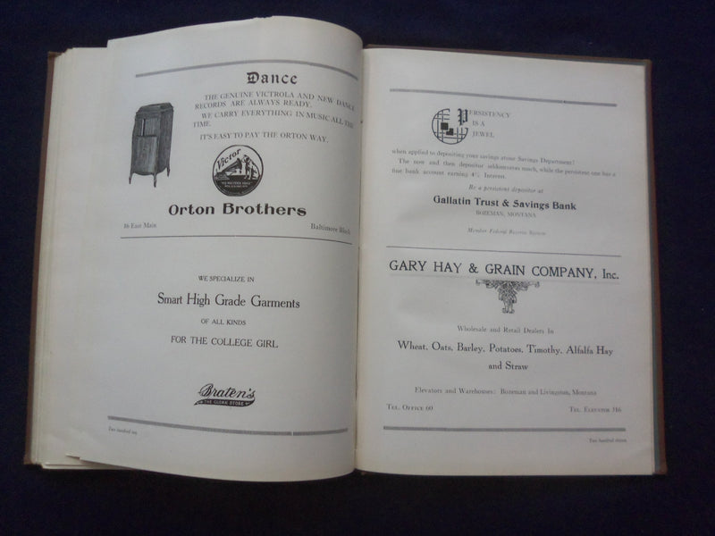 1921 MONTANAN MONTANA STATE UNIVERSITY YEARBOOK - BOZEMAN, MONTANA - YB 3083