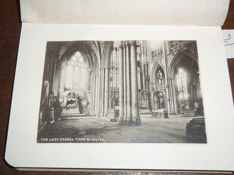 1895 THE NEW HANDBOOK TO YORK MINSTER BY GEO. BENSON - 12 COLLOTYPES - K 1228