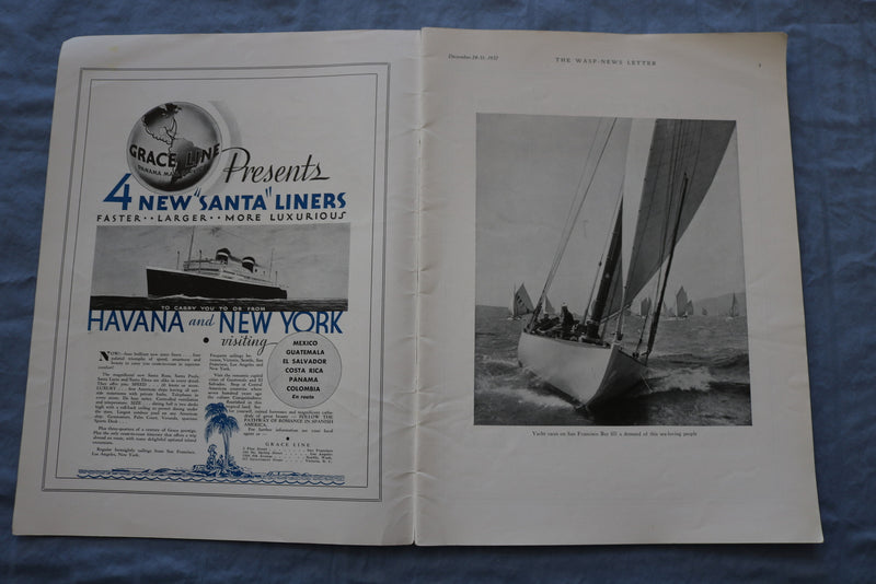 1932 DEC 24-31 THE WASP NEWS LETTER JOURNAL -ILLUSTRATIONS/STORIES/ADS- SP 4785G