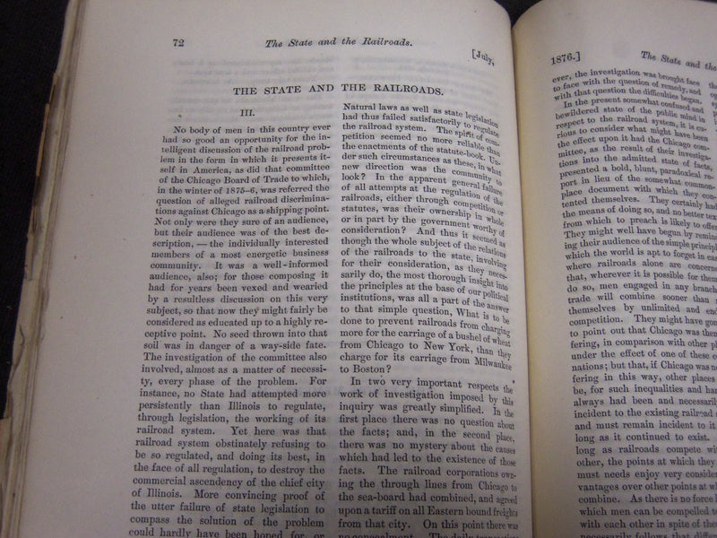 1876 THE ATLANTIC MONTHLY MAGAZINE LOT 7 ISSUES - STORIES & ARTICLES - WR 60
