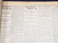 1918 DECEMBER 3 NEW YORK TIMES - EDMOND ROSTAND DIES - WILSON ADDRESS - NT 9160