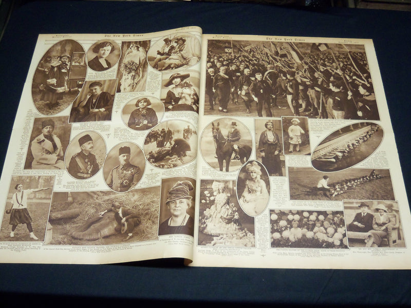 1922 NOVEMBER 19 NEW YORK TIMES PICTURE SECTION - WILSON - RUTH - NT 8859