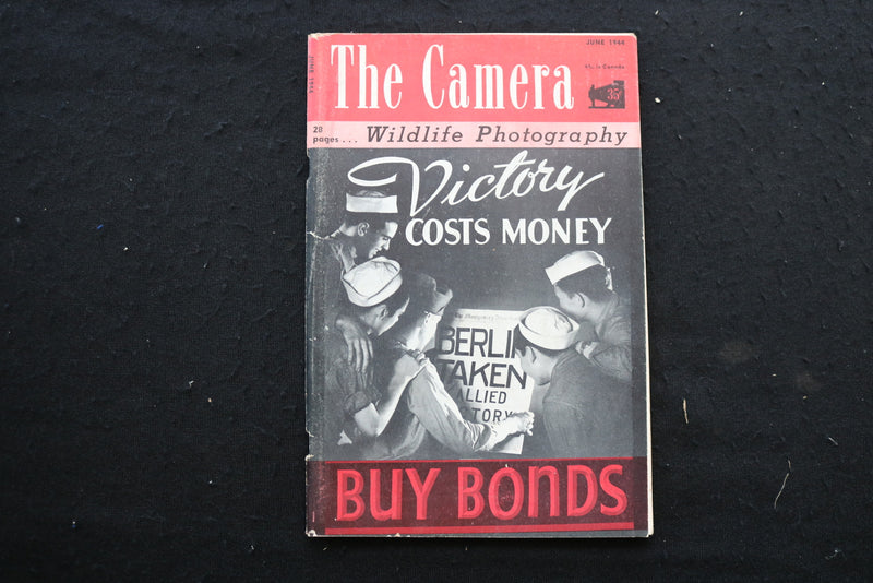 1944 JUNE THE CAMERA MAGAZINE - BUY BONDS COVER - K 335