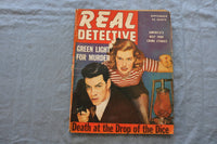 1943 SEPTEMBER REAL DETECTIVE MAGAZINE - GREEN LIGHT FOR MURDER COVER - SP 5397U