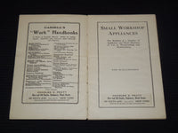 1920'S SMALL WORKSHOP APPLIANCES - CASSELL'S WORK HANDBOOKS - J 8051