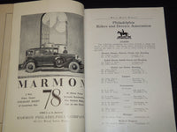 1928 SEPTEMBER PHILADELPHIA RIDERS & DRIVERS HORSE SHOW PROGRAM - J 7496