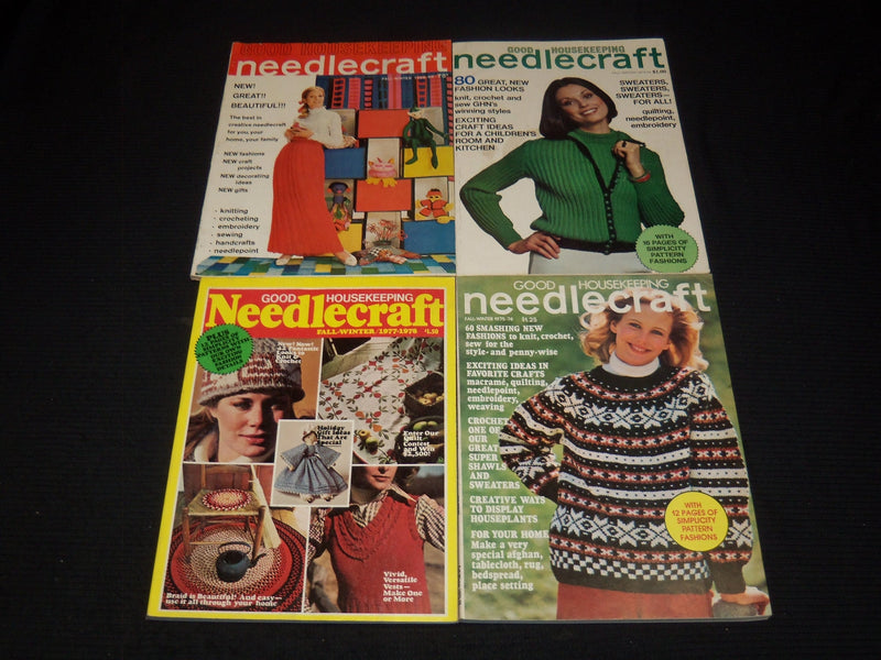 1968-1974 NEEDLECRAFT MAGAZINE LOT OF 10 ISSUES - WR 555D