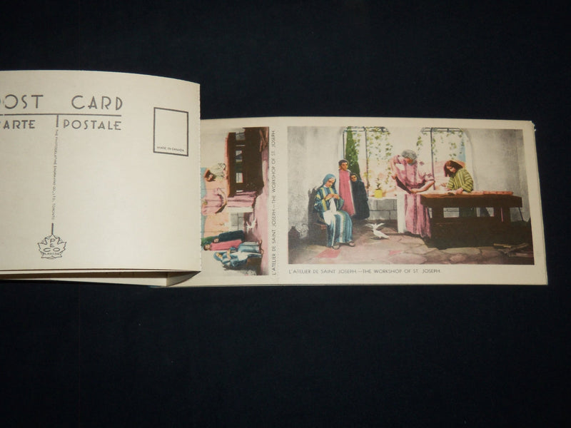 1930'S MUSEE HISTORIQUE CANADIEN SOUVENIR POSTCARD ALBUM - J 8740