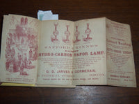 1861 THE BOSTON ALMANAC W/ FOLD OUT MAP - 3 3/8