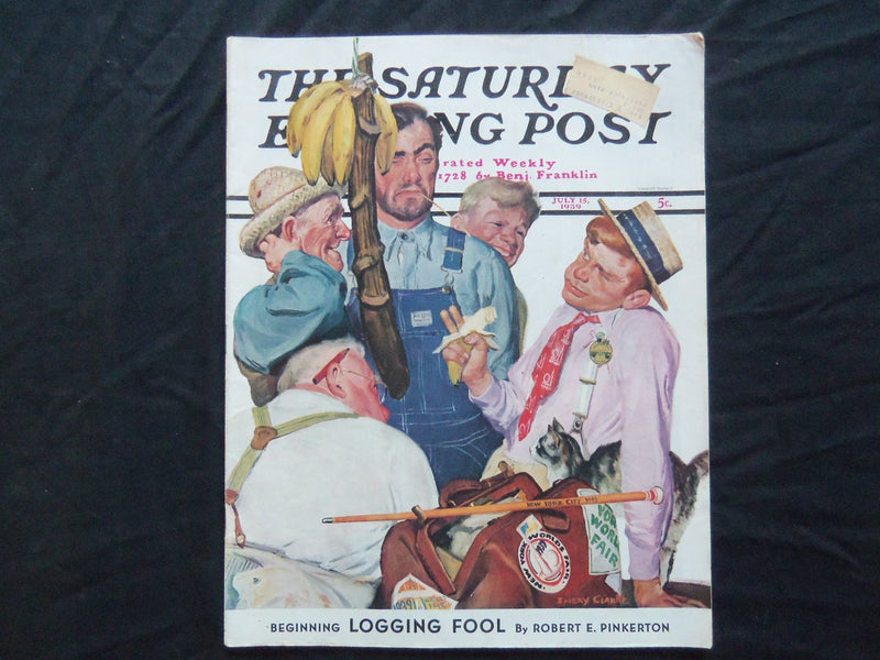 1939 JULY 15 THE SATURDAY EVENING POST MAGAZINE - ILLUSTRATED COVER - SP 1790