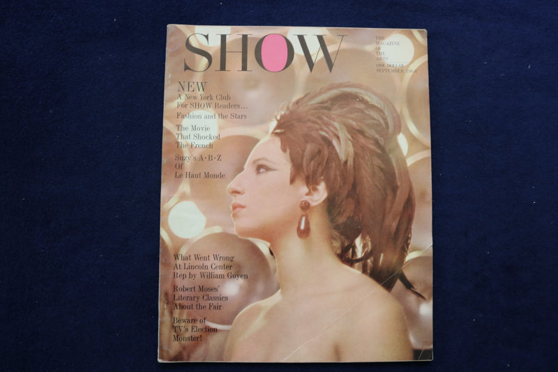 1964 SEPTEMBER SHOW MAGAZINE - BARBRA STREISAND COVER - E 23376
