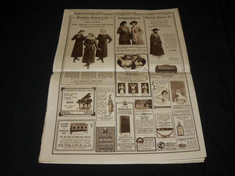 1915 AUGUST 29 NEW YORK TIMES PICTURE SECTION - NAVAL WAR GAMES - NP 5486
