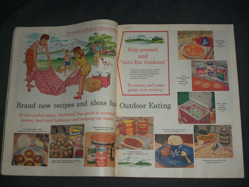 1958 JUNE 28 THE SATURDAY EVENING POST MAGAZINE-NORMAN ROCKWELL COVER- SP 2481H