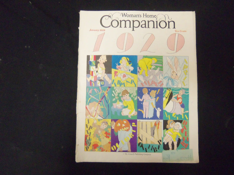 1929 JANUARY WOMAN'S HOME COMPANION MAGAZINE - ILLUSTRATIONS STORIES ADS-ST 3855