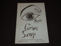 1961 THE CURIOUS SAVAGE PROGRAM - PASCACK VALLEY HIGH SCHOOL - NJ - J 7470
