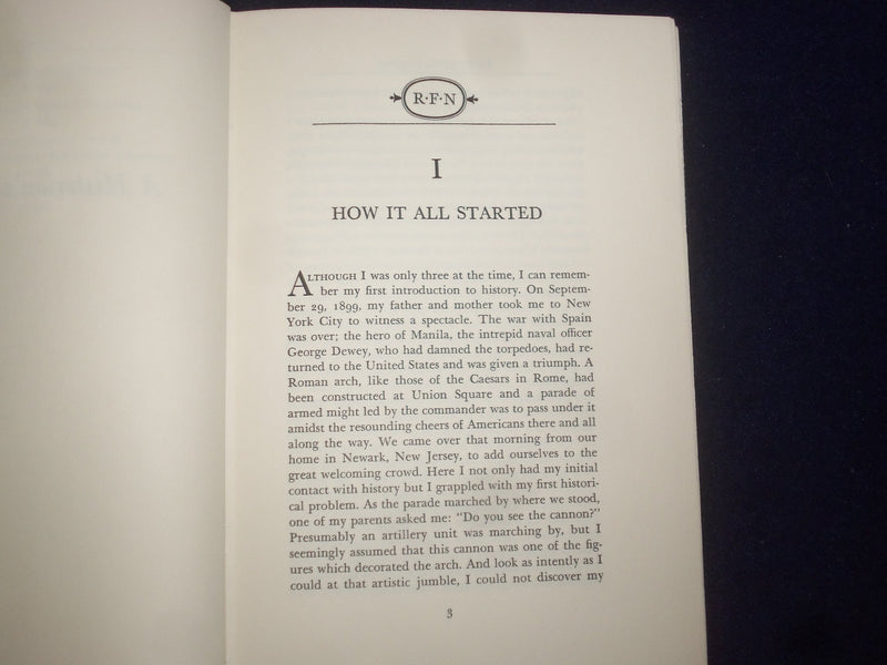 1968 A HISTORIAN'S PROGRESS HARDCOVER BOOK BY ROY F. NICHOLS - 1ST ED. - KD 9186