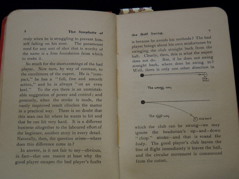1911 THE SIMPLICITY OF THE GOLF SWING HARDCOVER BOOK BY A. P. LAYER - KD 7715