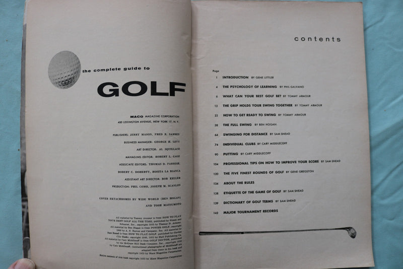 1955-1958 GOLF GUIDEBOOKS - LOT OF 3 - SOFTCOVER - K 3259