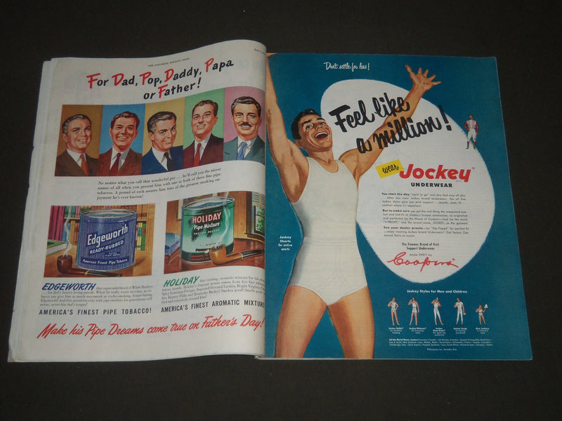 1951 JUNE 9 THE SATURDAY EVENING POST MAGAZINE - ILLUSTRATED COVER - SP 1871