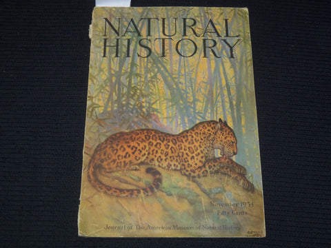 1934 NOVEMBER NATURAL HISTORY MAGAZINE - GREAT PHOTOS - K 2619