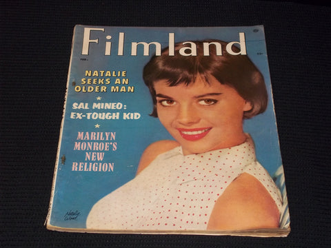 1957 FEBRUARY FILMLAND MAGAZINE - NATALIE WOOD FRONT COVER - E 14143