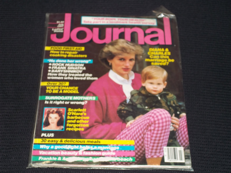 1987 JULY LADIES HOME JOURNAL MAGAZINE - PRINCESS DIANA & HARRY COVER - E 16968