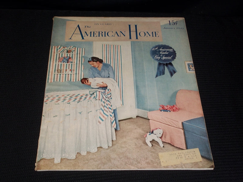1943 JANUARY THE AMERICAN HOME MAGAZINE - 10TH ANNIVERSARY NUMBER COVER - E 5085