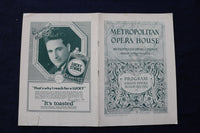 1929-1934 METROPOLITAN OPERA HOUSE PROGRAMS - LOT OF 4 - K 1699