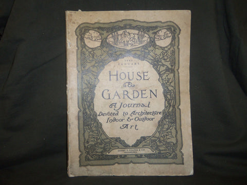 1905 JANUARY THE HOUSE & GARDEN MAGAZINE - GREAT PHOTOS & ADS - ST 768