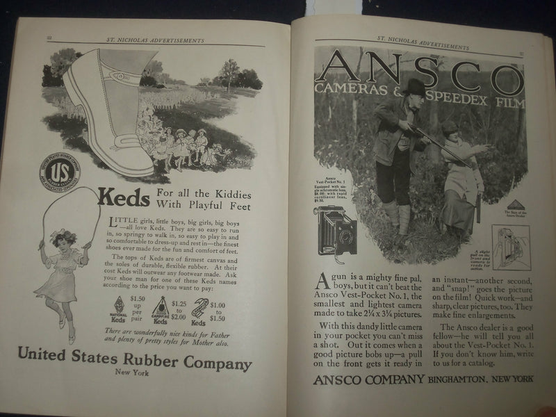 1917 AUGUST ST. NICHOLAS MAGAZINE - NORMAN ROCKWELL ILLUSTRATION - ST 5503M