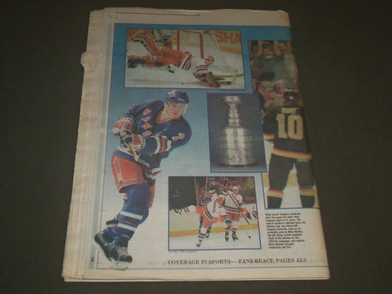 1994 JUNE 15 NEW YORK NEWSDAY NEWSPAPER - NEW YORK RANGERS WHAT A YEAR - NP 2721