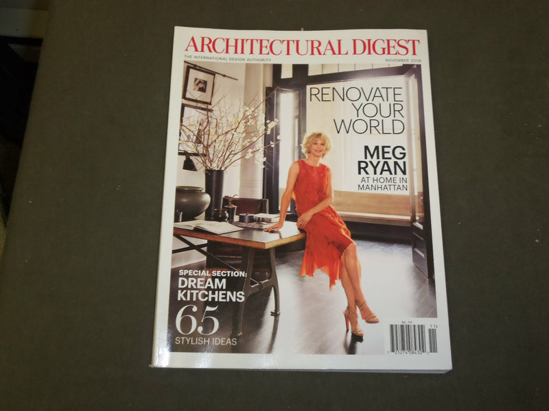 2016 NOVEMBER ARCHITECTURAL DIGEST MAGAZINE - MEG RYAN COVER - B 5145