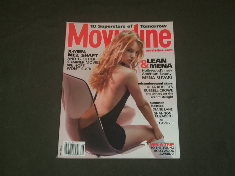 2000 JUNE MOVIELINE MAGAZINE - MENA SUVARI COVER - B 1184