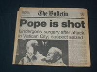 1981 MAY 31 THE BULLETIN NEWSPAPER - NEW JERSEY- PA - POPE IS SHOT - NP 3600