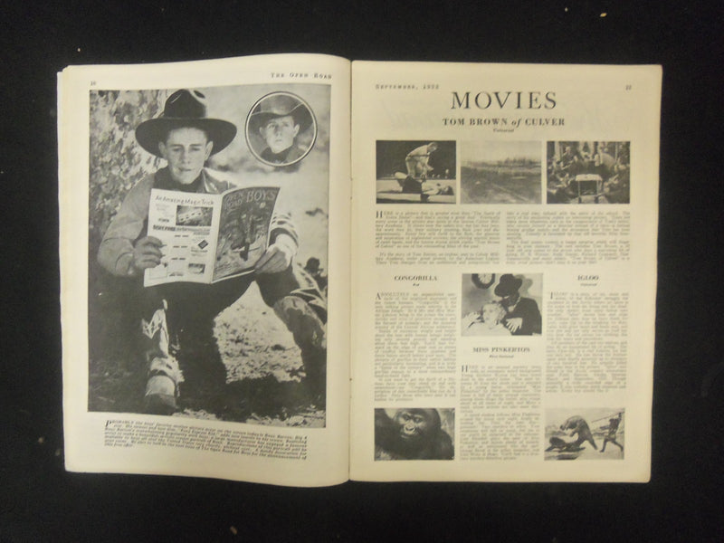 1932 SEPTEMBER OPEN ROAD FOR BOYS MAGAZINE - ST 4618