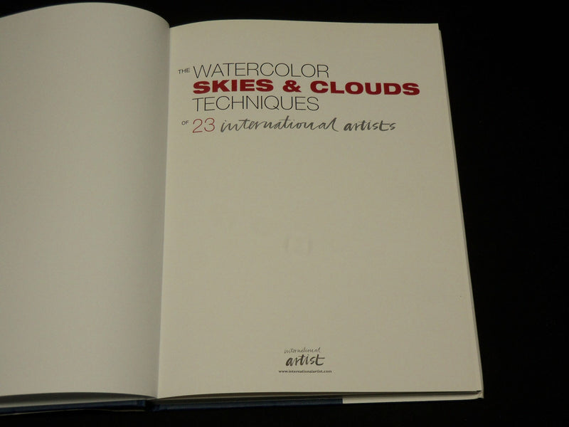 2004 THE WATERCOLOR SKIES AND CLOUDS TECHNIQUES HARDCOVER BOOK - I 1880