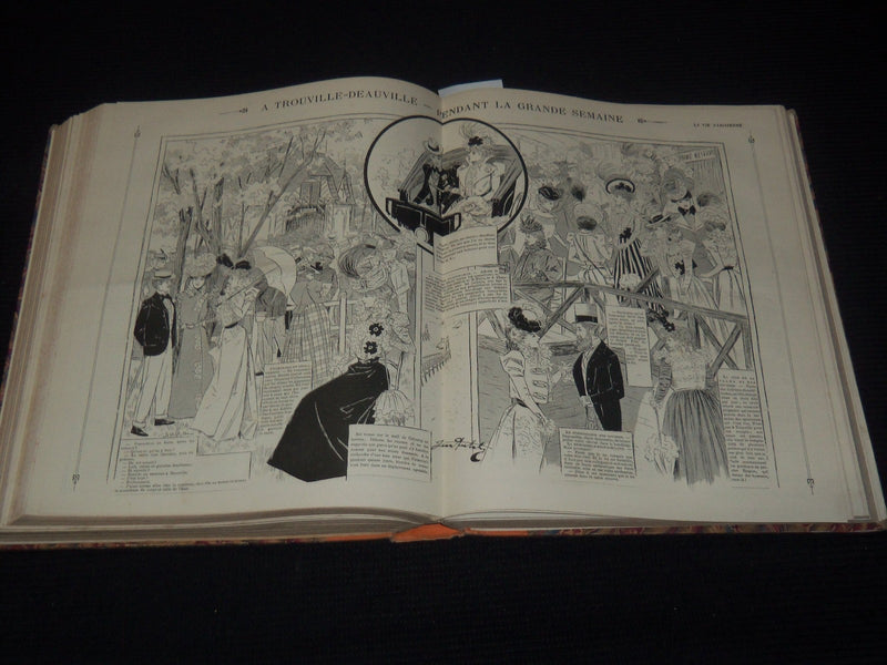 1897 JANUARY-DECEMBER LA VIE PARISIENNE FRENCH MAGAZINE BOUND VOLUME - KD 3806L