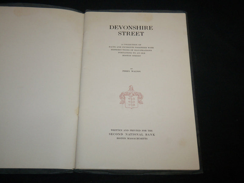 1912 DEVONSHIRE STREET 1630-1912 BOSTON PROGRAM BY PERRY WALTON - PHOTOS- J 6596