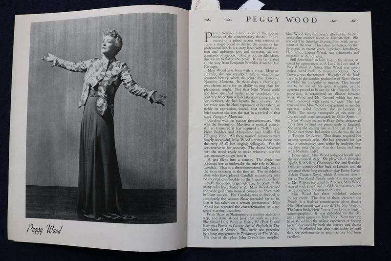 1950'S BLITHE SPIRIT WALNUT THEATRE PROGRAM - K 1743