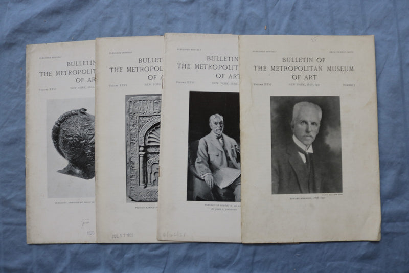 1929-1940 BULLETIN OF THE METROPOLITAN MUSEUM OF ART - LOT OF 32 - O 3879