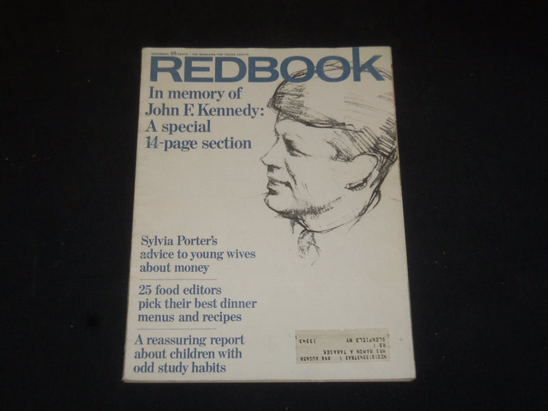 1964 NOVEMBER REDBOOK MAGAZINE - IN MEMORY OF JOHN F. KENNEDY SECTION - SP 6007