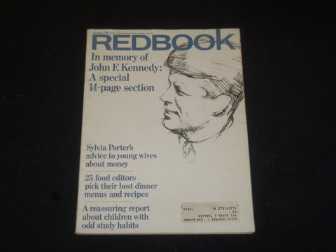 1964 NOVEMBER REDBOOK MAGAZINE - IN MEMORY OF JOHN F. KENNEDY SECTION - SP 6007