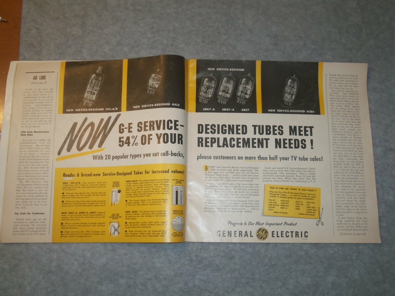 1956-1957 SERVICE DEALER AND ELECTRONIC SERVICING MANUAL - LOT OF 4 - J 6289