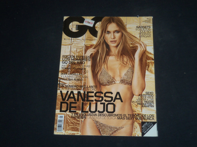 2007 JANUARY GQ MAGAZINE - VANESS DE LUJO COVER - SPANISH EDITION - SP 3483