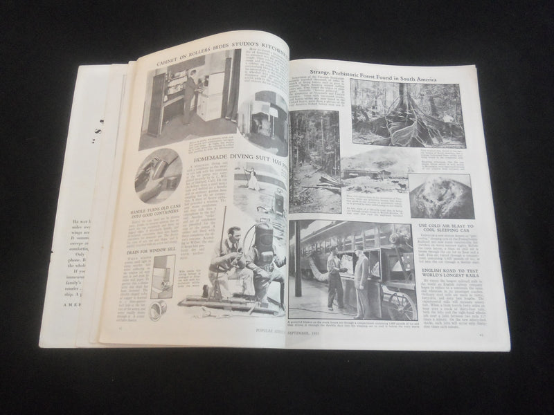 1932 SEPTEMBER POPULAR SCIENCE MAGAZINE -ILLUSTRATIONS, STORIES, PHOTOS-SP 9338U