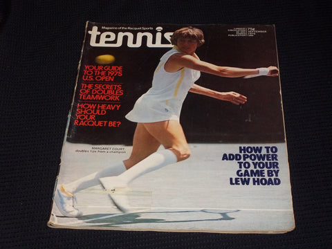 1975 SEPTEMBER TENNIS MAGAZINE - MARGARET COURT FRONT COVER - E 2265