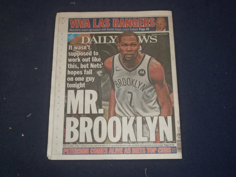2021 JUNE 15 NEW YORK DAILY NEWS NEWSPAPER - FRONTLINE WORKERS TO GET PARADE