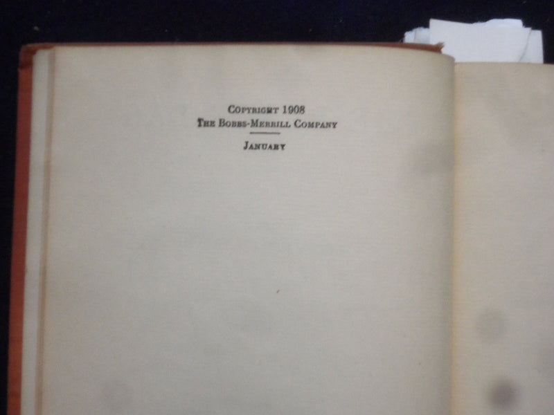 1908 THE BLACK BAG HARDCOVER BOOK BY LOUIS JOSEPH VANCE & T. FOGARTY - KD 8406