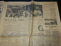 1937 MAY 13 BOSTON HERALD NEWSPAPER - KING CROWNED AMID SPLENDOR - NP 4251U