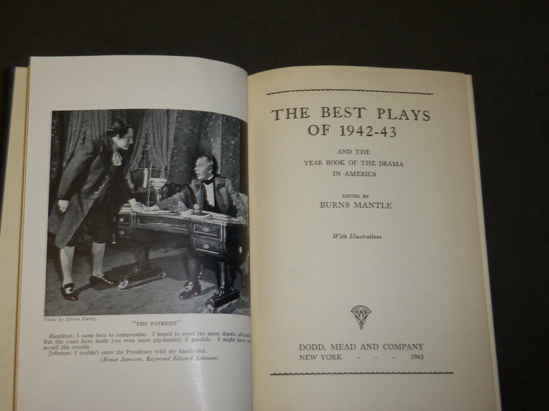 1942-1945 THE BEST PLAYS OF BURNS MANTLE BOOK LOT OF 3 - KD 2266